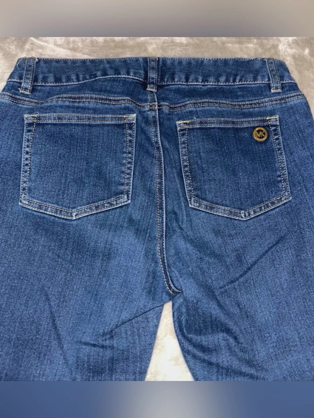 Michael Kors Dark Blue Zip Pocket Skinny Jeans 4